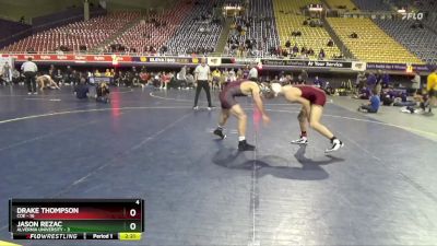 157 lbs 2nd Wrestleback (16 Team) - Drake Thompson, Coe vs Jason Rezac, Alvernia University