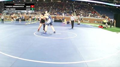D3-285 lbs Champ. Round 1 - Joel Simon, Lake Odessa Lakewood vs Joseph Abramovitch, Armada