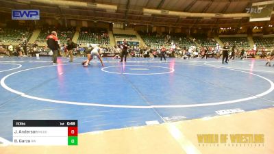 110 lbs Consi Of 4 - Jasmine Anderson, McDominate Training Center vs Brooklynn Garza, RedWave Wrestling