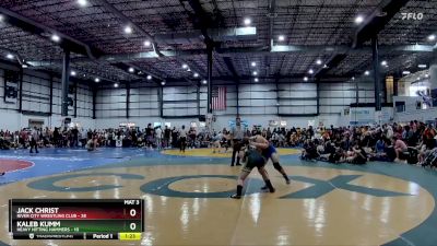 150 lbs Placement Matches (8 Team) - Kaleb Kumm, HEAVY HITTING HAMMERS vs Jack Christ, RIVER CITY WRESTLING CLUB