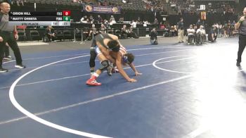 138 lbs 5th Place - Orion Hill, Folsom (SJ) vs Matty Orbeta, Poway (SD)