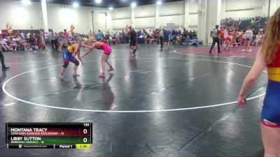 130 lbs Round 3 (8 Team) - Montana Tracy, Team Iowa Sunshine Smackdown vs Libby Sutton, Nebraska Marvels