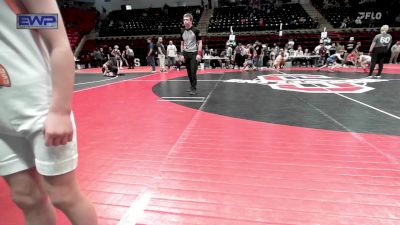 61 lbs 3rd Place - Bowen Leavitt, Unattached vs Sawyer Simpson, Salina Wrestling Club