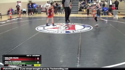 90 lbs Cons. Semi - Macyn Gardner, Berge Elite Wrestling Academy vs Walter Muhs, MN Elite