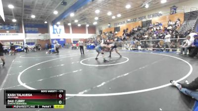 175 lbs Cons. Semi - Dax Curry, Rancho Bernardo vs Kash Talauega, Villa Park