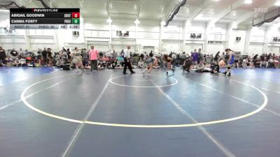 140 lbs Round Robin 2 - Abigail Goodwin, SouthTown Savages-Girls vs Carma Forty, Pheonix Wrestling-Girls