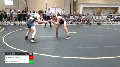 144 lbs Round Of 16 - Ethyn BravoPacker, Brighton WC vs Max Richins, Wasatch WC