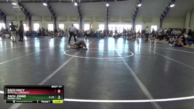 149 lbs Cons. Round 2 - Zach Macy, Seton Hill University vs Zach Johns, Virginia Tech