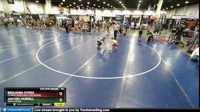 70 lbs Round 2 - Benjamin Myers, LV Bear Wrestling Club (Spring vs Hayven Morrill, South Sevier