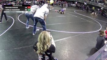 89 lbs Semifinal - Brayzee Rawles, Gordon/Rushville Jr. Wrestling vs Lorelai Fangmeier, Blair Wrestling Club