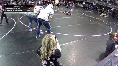 89 lbs Semifinal - Brayzee Rawles, Gordon/Rushville Jr. Wrestling vs Lorelai Fangmeier, Blair Wrestling Club