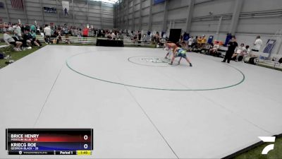 182 lbs Placement Matches (8 Team) - Brice Henry, Missouri Blue vs Kriecg Roe, Georgia BLACK