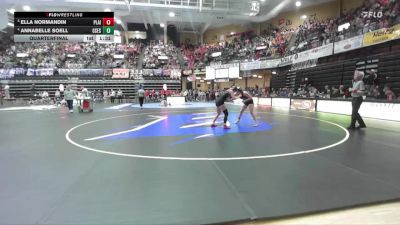 140 lbs Quarterfinal - Ella Normandin, Plainville HS vs Annabelle Soell, Gypsum-Southeast Of Saline HS