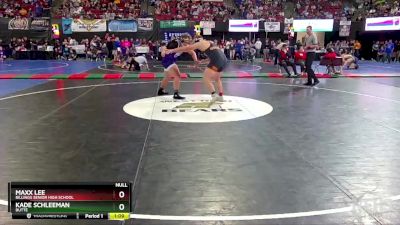 AA - 285 lbs Quarterfinal - Kade Schleeman, Butte vs Maxx Lee, Billings Senior High School