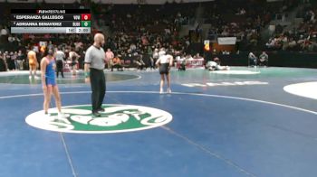 Girls 100 lbs Quarterfinal - Esperanza Gallegos, Volcano Vista vs Adrianna Benavidez, Bloomfield