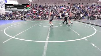 Boys 132 lbs Quarterfinal - Diego Escobar, Overfelt Boys vs Justin Tan, Lynbrook&nbsp;Boys