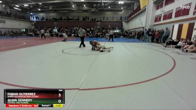 144 lbs Champ. Round 2 - Fabian Gutierrez, Barry Goldwater High School vs Quinn Kennedy, Casteel High School