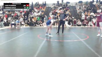 126 lbs Final - Alex Plowman, Lowell vs Kiernan Coyle, Bristol-Plymouth