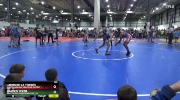 125 lbs Semis (4 Team) - Hayden Smith, BEASTWORKS WRESTLING CLUB vs Jacob De La Torres, NORTH CAROLINA WRESTLING FACTORY - RED