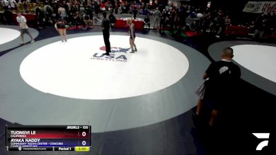 135 lbs 5th Place Match - Tuongvi Le, California vs Ayaka Naddy, Community Youth Center - Concord Campus Wrestling
