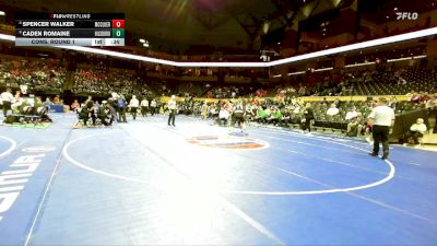 215 Class 3 lbs Cons. Round 1 - Caden Romaine, Hillsboro vs Spencer Walker, McCluer