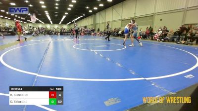 102 lbs Rr Rnd 4 - Knox Kline, Oklahoma Young Guns 12U vs Dylan Saba, Northern Colorado 14U