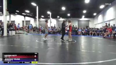 125 lbs Placement Matches (8 Team) - Hayden Hutt, Iowa vs Jeremiah Young, California
