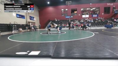 160 lbs Cons. Round 1 - Maddux Wukitch, McDaniel vs Shandrea Morgan, Lincoln Memorial
