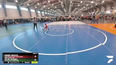 65 lbs Champ. Round 2 - Asher Crouch, Lake Travis Youth Association Wrestling Club vs Rylee Russell, Texas Select Wrestling