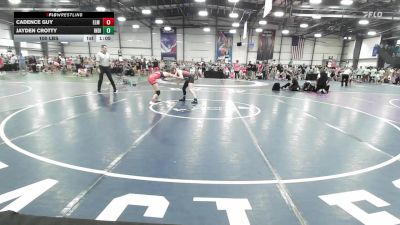 100 lbs Rr Rnd 1 - Cadence Guy, Elm Street Grapplers vs Jayden Crotty, Indiana Outlaws Purple