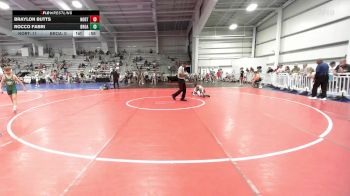 85 lbs Rr Rnd 1 - Braylon Butts, North Carolina National Team Blue vs Rocco Fabri, Broad Axe Green