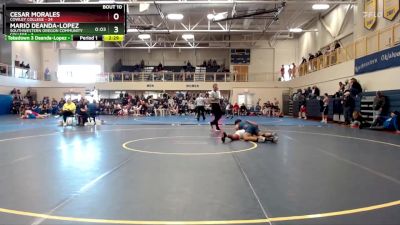 174 lbs Quarterfinals (16 Team) - Mario Deanda-Lopez, Southwestern Oregon Community College vs Cesar Morales, Cowley College