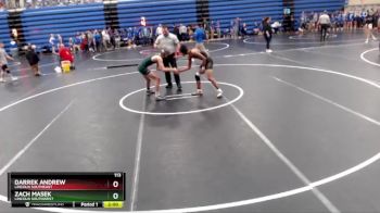 113 lbs Round 2 - Zach Masek, Lincoln Southwest vs Darrek Andrew, Lincoln Southeast