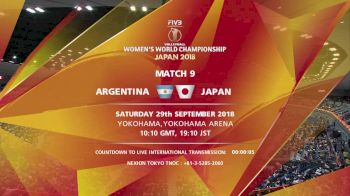 ARG vs JPN | 2018 FIVB Women's World Championships