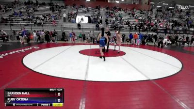 53 lbs Champ. Round 1 - Brayden Hall, MT vs Ruby Ortega, CA