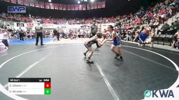 83 lbs Rr Rnd 1 - Denver Gibson, Checotah Matcats vs Olivia Struble, Gentry Youth Wrestling