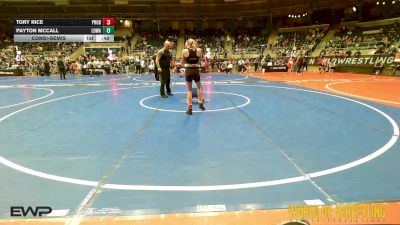 88 lbs Consolation - Tory Rice, Prodigy Elite Wrestling vs Payton Mccall, Lady Outlaw Wrestling Academy