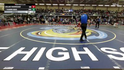 152 lbs Final - Leilani Rodriguez, Exeter/West Greenwich vs Yasmin Bido, Hope