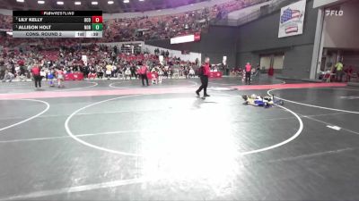 55 lbs Cons. Round 2 - Lily Kelly, Oconto vs Allison Holt, Northwestern