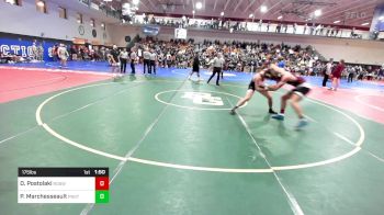 175 lbs Quarterfinal - David Postolaki, Ridgewood vs Preston Marchesseault, Ponaganset