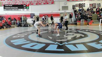 106 lbs 5th Place - Sam Dyer, Rutland vs Mason Douglass, U-32