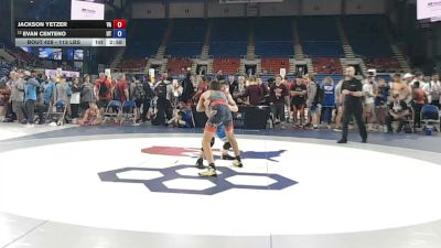 113 lbs Champ. Rd Of 64 - Jackson Yetzer, Virginia vs Evan Centeno, Utah