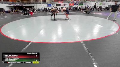 165 lbs Champ. Round 1 - Joshua Grant, Keiser University vs Gailan Wilds, Brewton-Parker (GA)