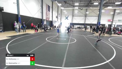 53 lbs Rr Rnd 1 - Bear Holloway, Mat Demon WC vs Alijah Robinette, Institute Of Combat