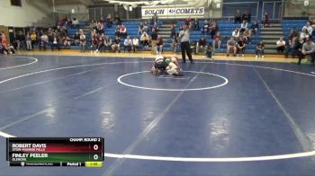 132 lbs Champ. Round 2 - Finley Peeler, GlenOak vs Robert Davis, Stow-Munroe Falls