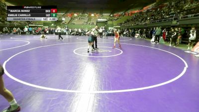 105 lbs Quarterfinal - Marcia Nunez, Buchanan vs Emelie Carrillo, East Bakersfield