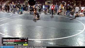 94-100 lbs Round 3 - Bodhi Bergant, Mat Burners Wrestling Club vs Emiliano Segura-Gonzalez, Bennett Wrestling Club