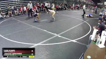 90 lbs Round 3 (6 Team) - Cade Kunkel, Nebraska Maize vs Joshuah Hernandez, Wyoming Twisters
