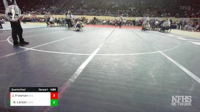 4A-120 lbs Quarterfinal - Brady Larson, HARRAH vs Javon Freeman, BRISTOW