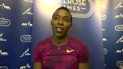 Murielle Ahoure very satisfied with 60m dash victory